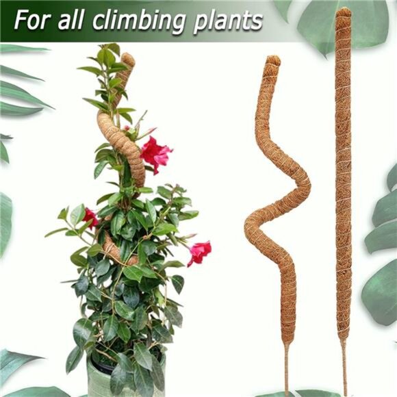 2 Pack Moss Pole, 28 Inch Bendable Moss Pole for Plants - Picture 5 of 7